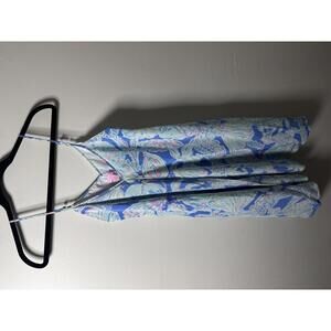 Lilly Pulitzer Blue Floral Slip Dress XS